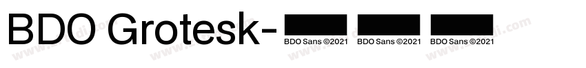 BDO Grotesk字体转换
